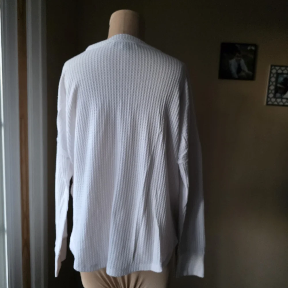 Tommy Hilfiger White Textured Cardigan - Picture 6 of 8
